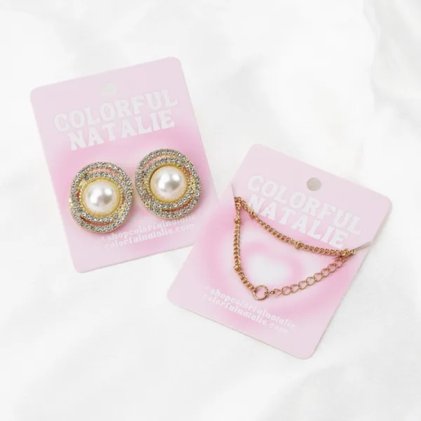 jewelry display cards