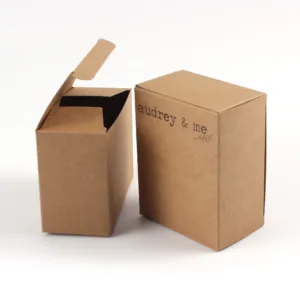 one piece color tinted kraft tuck top gift boxes