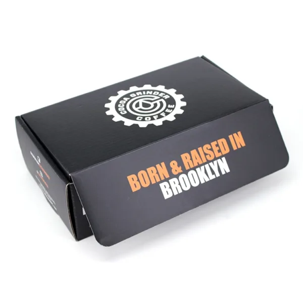 black shipping boxes