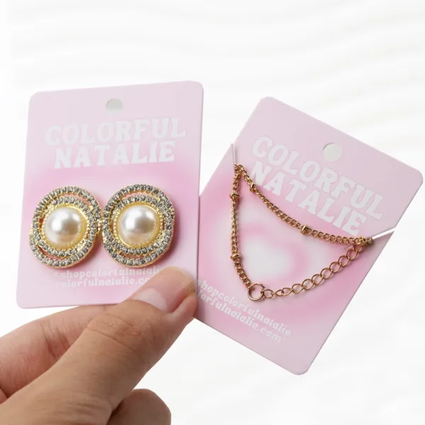 jewelry display cards