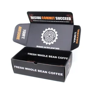 black shipping boxes