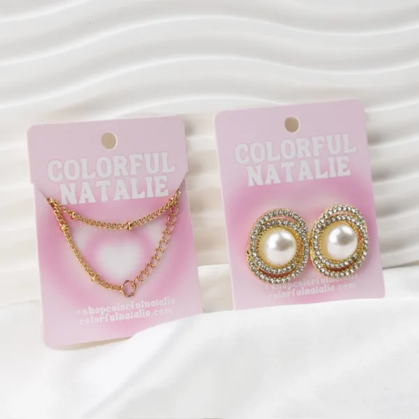 jewelry display cards