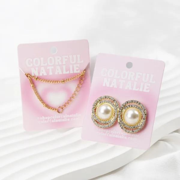 jewelry display cards