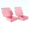 pink shipping boxes