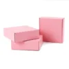 pink shipping boxes