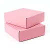 pink shipping boxes