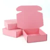 pink shipping boxes