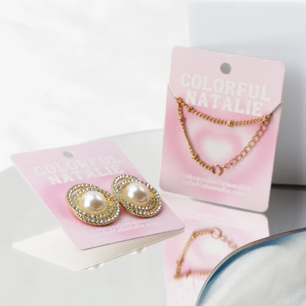 jewelry display cards