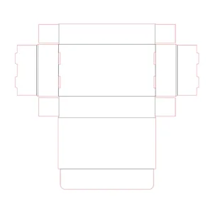 die line of airplane box