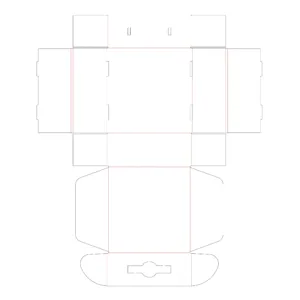 die line of airplane box