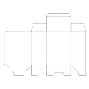 die line of Snap Lock Box