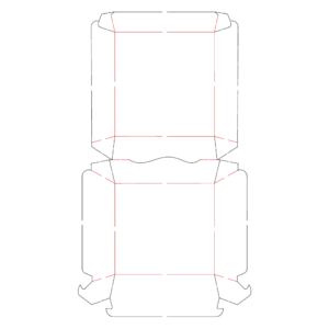 die line of burger box