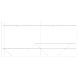 die line of paper bag