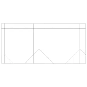 die line of paper bag