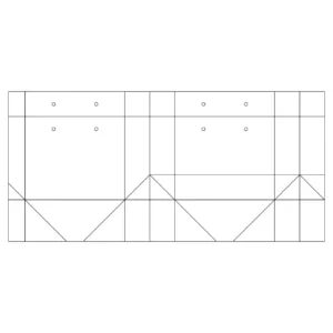 die line of paper bag