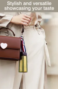 Portable titanium thermos bottle