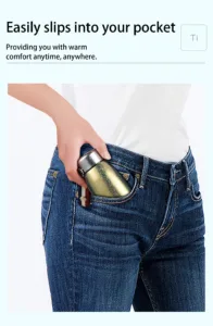 Portable titanium thermos bottle