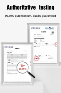 Portable titanium thermos bottle