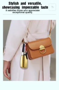 Portable titanium thermos bottle