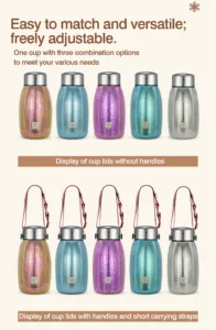 Portable titanium thermos bottle