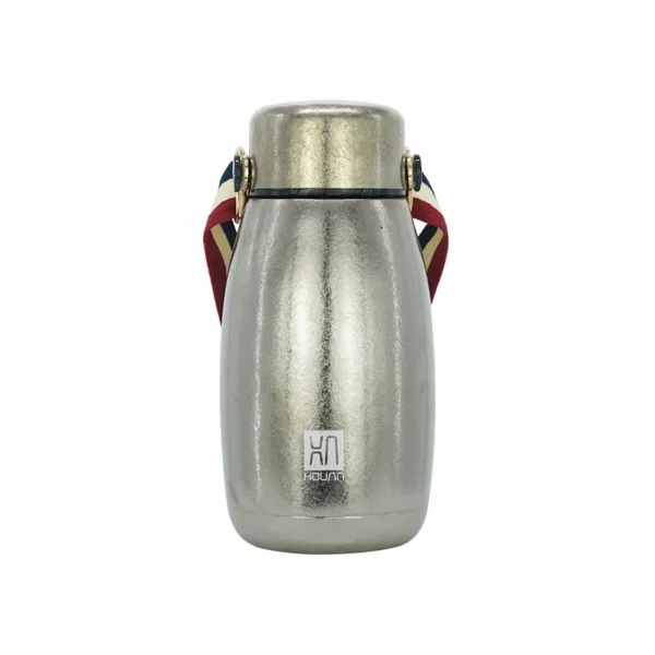 Portable titanium thermos bottle