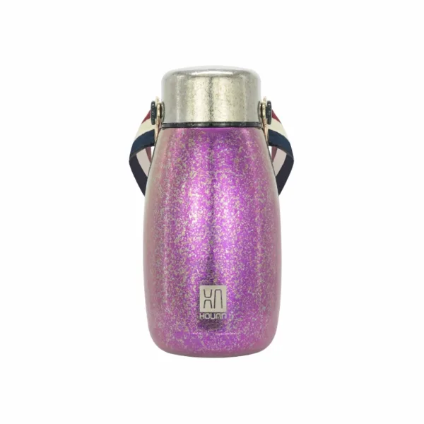 Portable titanium thermos bottle