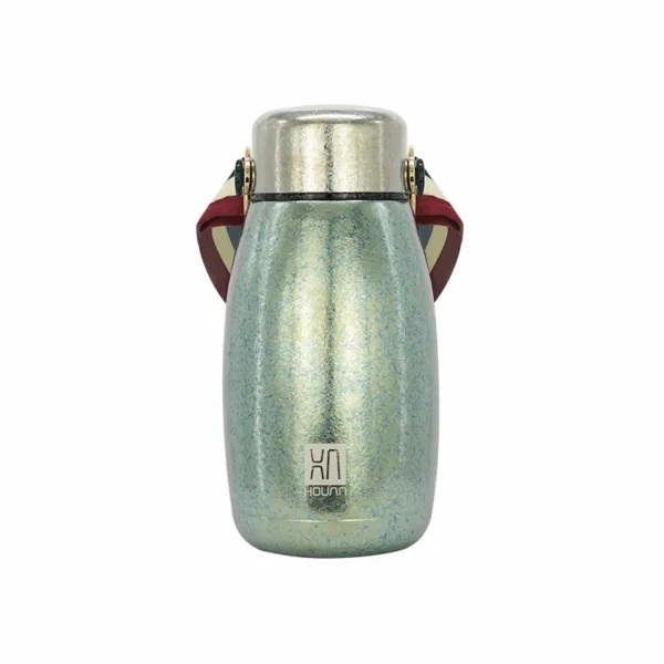 Portable titanium thermos bottle