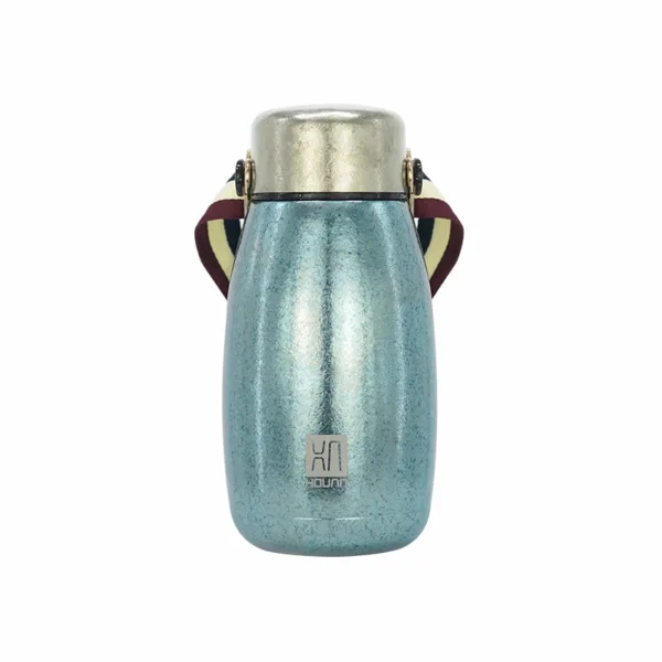 Portable titanium thermos bottle