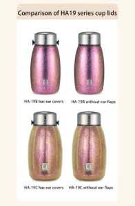 Portable titanium thermos bottle