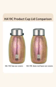 Portable titanium thermos bottle