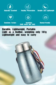 Portable titanium thermos bottle