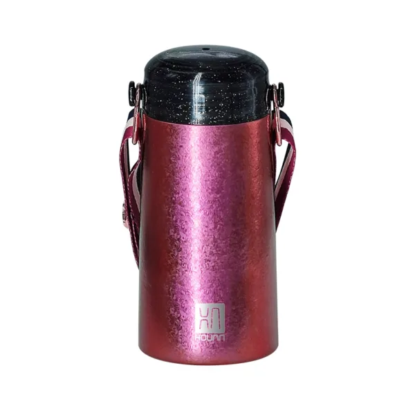 Portable titanium thermos bottle