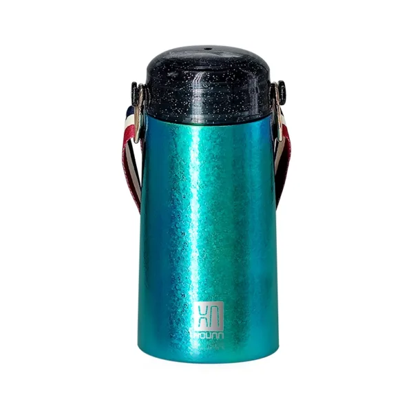 Portable titanium thermos bottle
