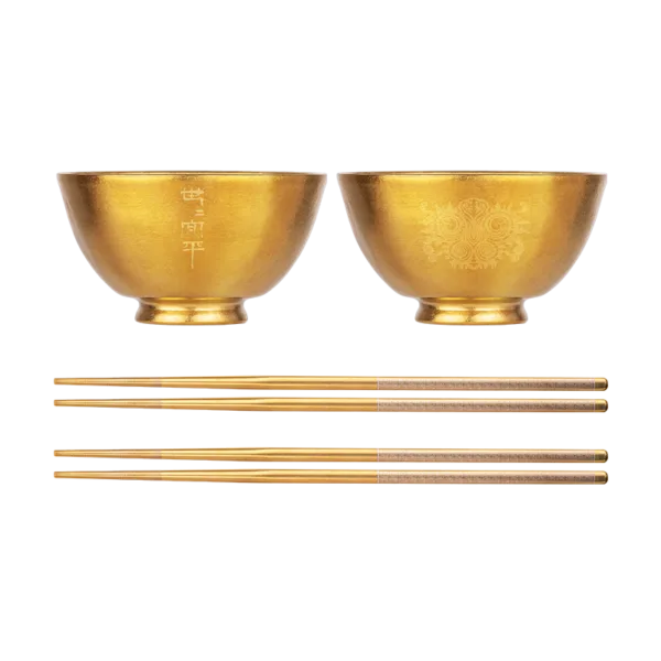 Titanium Bowl 400ml*2+Chopsticks*2