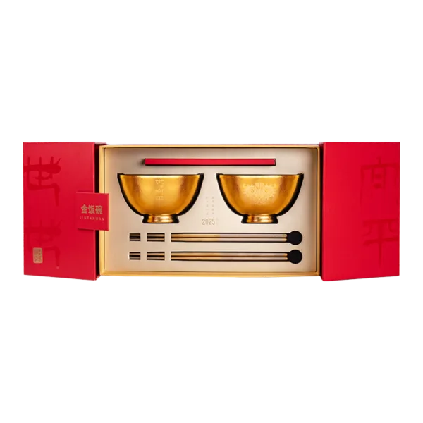 Titanium Bowl 400ml*2+Chopsticks*2