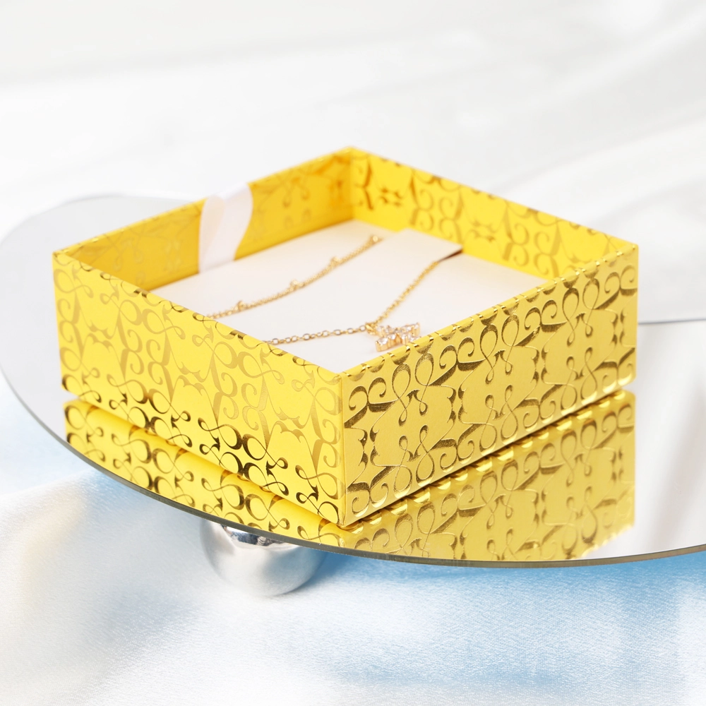 Gold patterned jewelry box