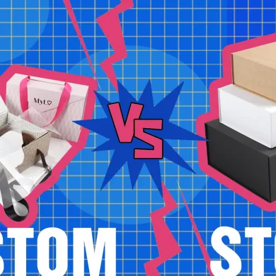 How to choose between stock boxes and fully custom printed boxes