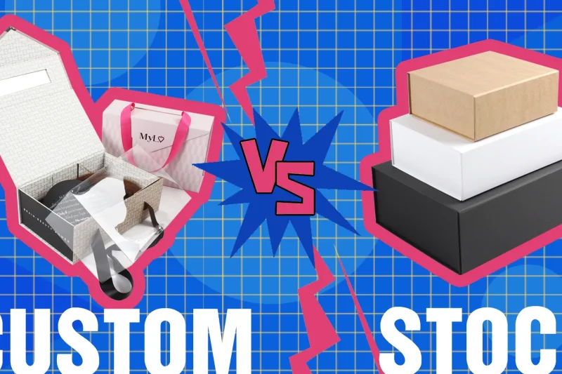 How to choose between stock boxes and fully custom printed boxes