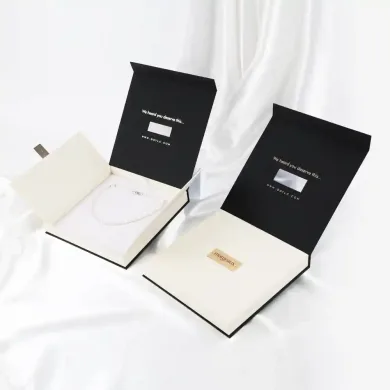 Black and white jewelry gift boxes